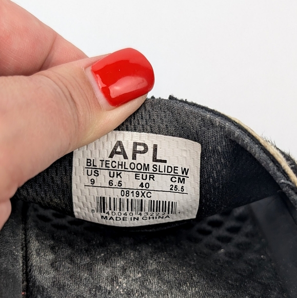 APL - Zebra Print Pony Hair Slide Sandal Size 9 - Picture 4 of 5